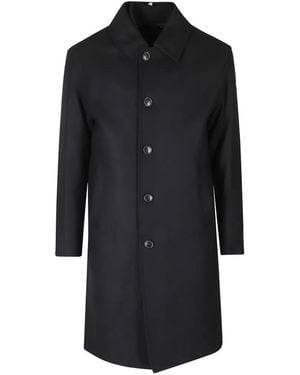 DUNO Raul Single-Breasted Coat - Black