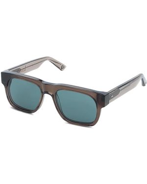 G.O.D Eyewear Thirteen Rectangle-Frame Sunglasses - Blue