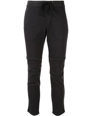 James Perse Pantaloni Crop Slim - Marrone