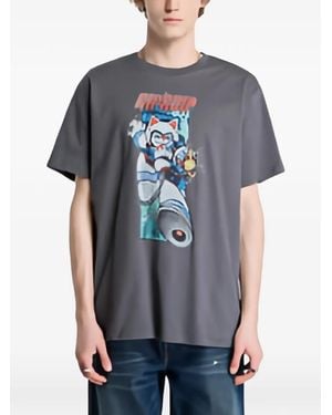RIPNDIP Rokkunerm Graphic-Print T-Shirt - Gray