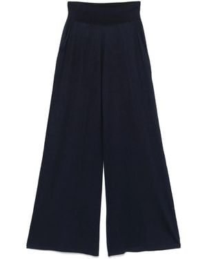 Frenckenberger Fine-Knit Trousers - Blue