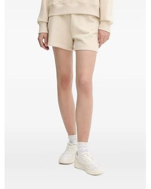 ARMANI EXCHANGE Bestickte Shorts Mit Kordelzug - Natur