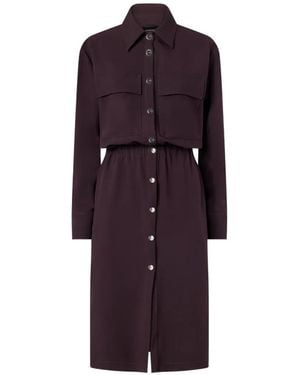 Pinko Arum Midi Shirt Dress - Purple