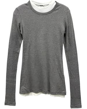 Jil Sander Layered Long-Sleeved T-Shirt - Grey