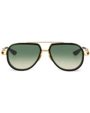 Luxury Supply Vastik Gold-detail Acetate Sunglasses - Green