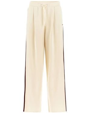 Guess Wide-Leg Track Trousers - Natural