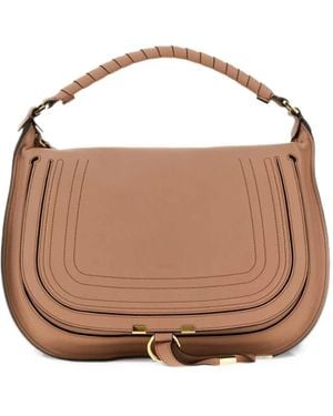 Chloé Marcie Shoulder Bag - Brown