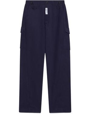 Gcds Cotton Cargo Trousers - Blue