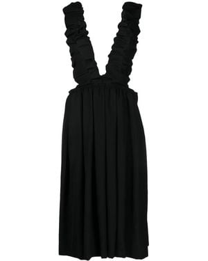 Comme des Garçons Abito Midi Stile Salopette - Nero