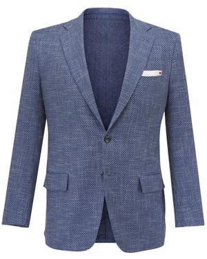 Kiton Mélange Blazer - Blue