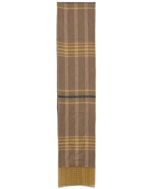 Etro Check Paisley-Print Scarf - Natural
