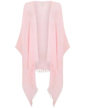 120% Lino Fringed Scarf - Pink