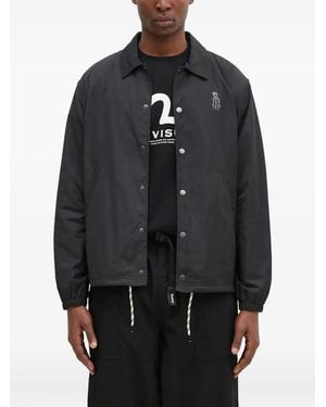 Aries Logo-Print Jacket - Black