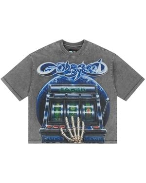 Godspeed Graphic-Print Washed T-Shirt - Blue