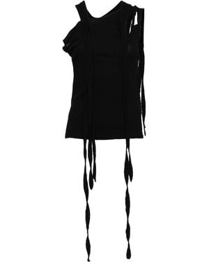 Yohji Yamamoto Top Mit Cut-Out - Schwarz