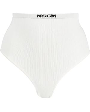 MSGM Bragas De Talle Alto - Blanco