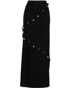 A.W.A.K.E. MODE Buttoned Pencil Skirt - Black