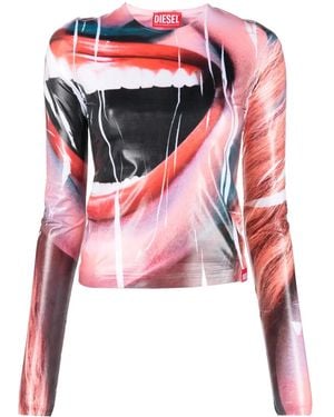 DIESEL T-clauzi-m1 グラフィック Tシャツ - マルチカラー