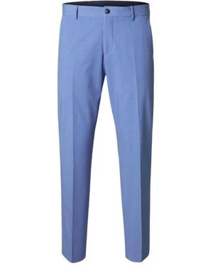 SELECTED Straight-leg Trousers - ブルー