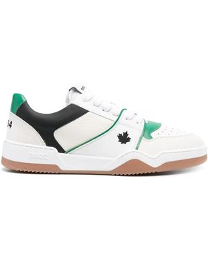 DSquared² Low Top Leather Trainer - White