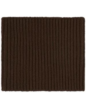 Bompard Ribbed Snood - Brown