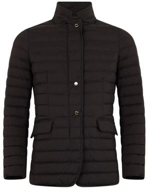 Moorer Padded High-Neck Jacket - Black