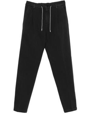 Eleventy Drawstring Trousers - Black