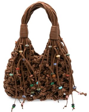 HIBOURAMA Mini Vannifique Desert Stone Tote Bag - Brown