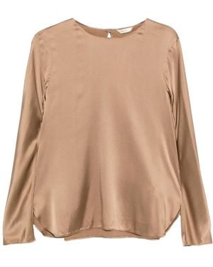 Max Mara Long-Sleeve Blouse - Natural