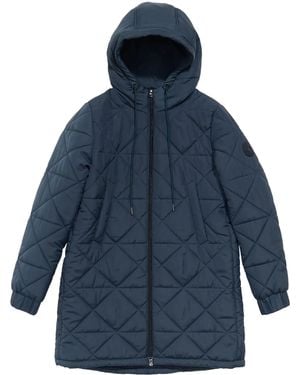 Bimba Y Lola Gefütterter Kapuzenmantel - Blau