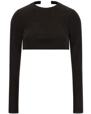 Tom Ford Crew-Neck Backless Top - Black