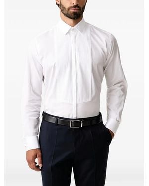 KARL LAGERFELD Pleated-Bib Shirt - White
