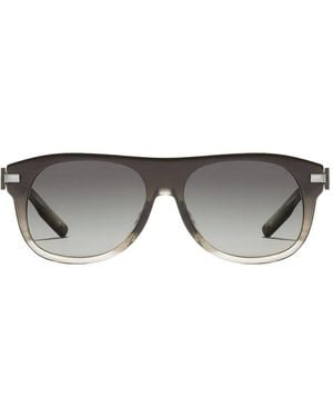 Dolce & Gabbana Lunettes De Soleil À Plaque En Métal - Grey