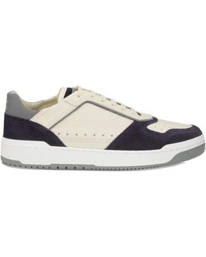 Brunello Cucinelli Round-Toe Lace-Up Trainers - White