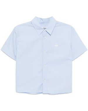 Chocoolate Logo-Embroidered Shirt - Blue