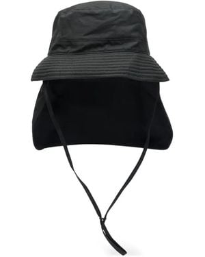 Barbour X Kaptain Sunshine Caped Bucket Hat - Black