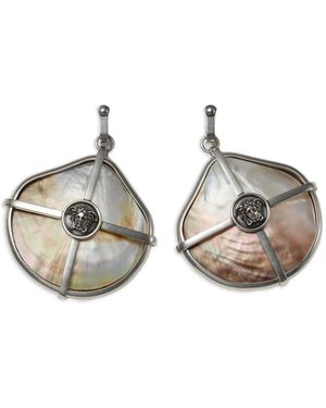 Versace Sea Frames Earrings - White