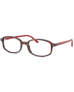 Ray-Ban Gafas Con Montura Rectangular - Rojo