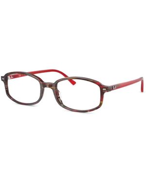 Ray-Ban Gafas Con Montura Rectangular - Rojo