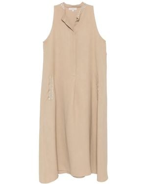 Antonelli Minnie Sequin-Embellished Midi Dress - Natural