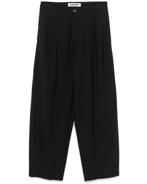 DARKPARK Pleat-Detail Pants - Black