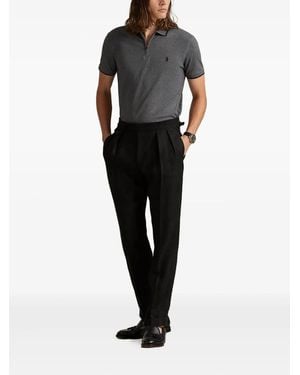 Polo Ralph Lauren Half-Zip Polo Shirt - Black
