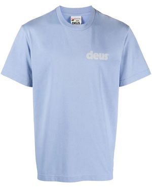 Deus Ex Machina T-Shirt À Logo Imprimé - Bleu