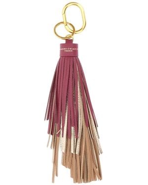 Gianni Chiarini Fringed Keychain - Pink