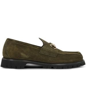 Gucci Horsebit Platform Loafers - Green