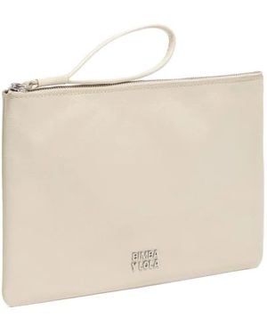 Bimba Y Lola Zipped Leather Wallet - Natural