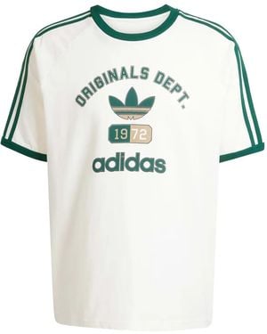 adidas ロゴ Tシャツ - ナチュラル