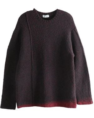 Yohji Yamamoto Pullover mit Ziernaht - Schwarz