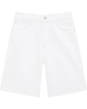 Anine Bing Jasper Cotton Shorts - White