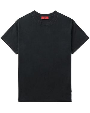 424 ラウンドネック Tシャツ - ブラック
